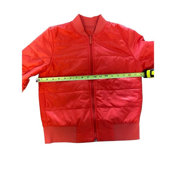 Lululemon Non Stop Reversible Bomber Jacket Womens 4 Bright Orange/Red Primaloft - Picture 8 of 8